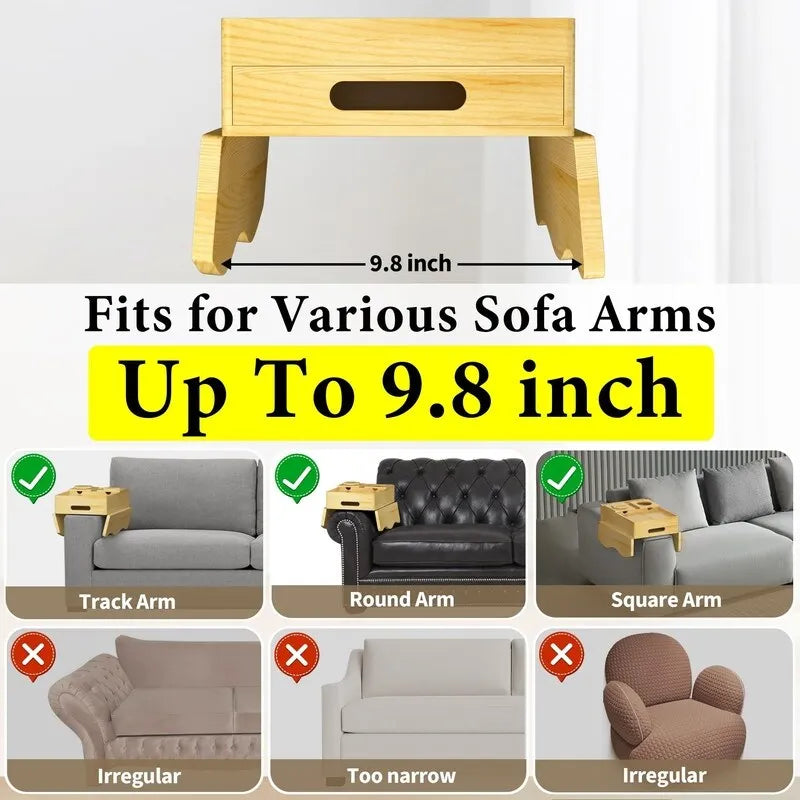 7-in-1 Couch Arm Tray