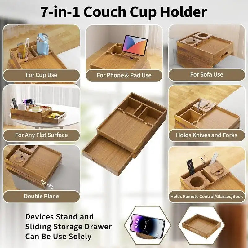 7-in-1 Couch Arm Tray