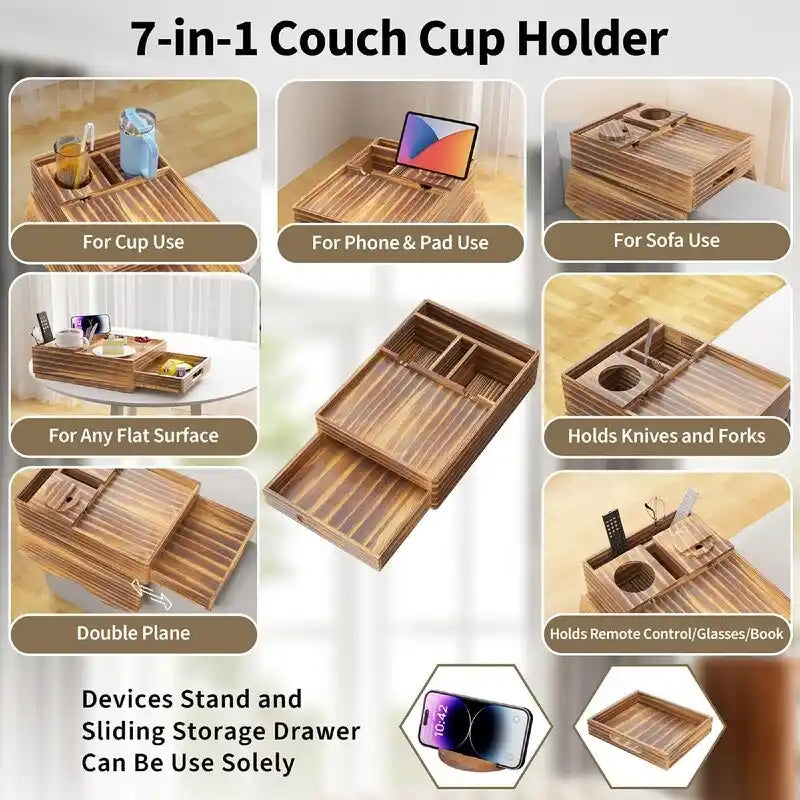 7-in-1 Couch Arm Tray
