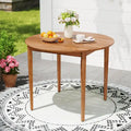 Round Outdoor Acacia Wood Dining Table