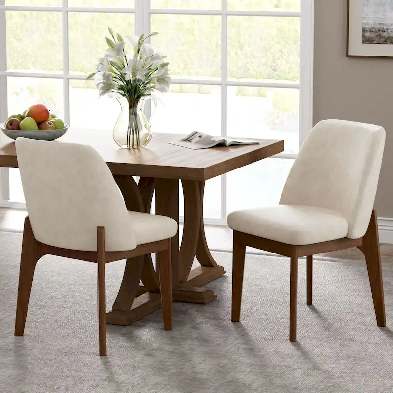 Set of 2 Upholstered Dining Chairs