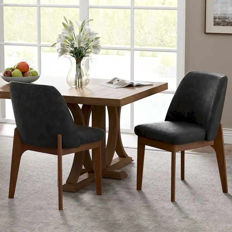 Set of 2 Upholstered Dining Chairs
