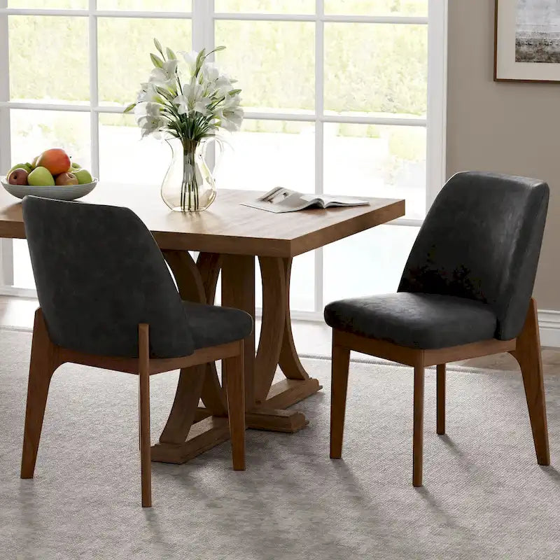 Set of 2 Upholstered Dining Chairs
