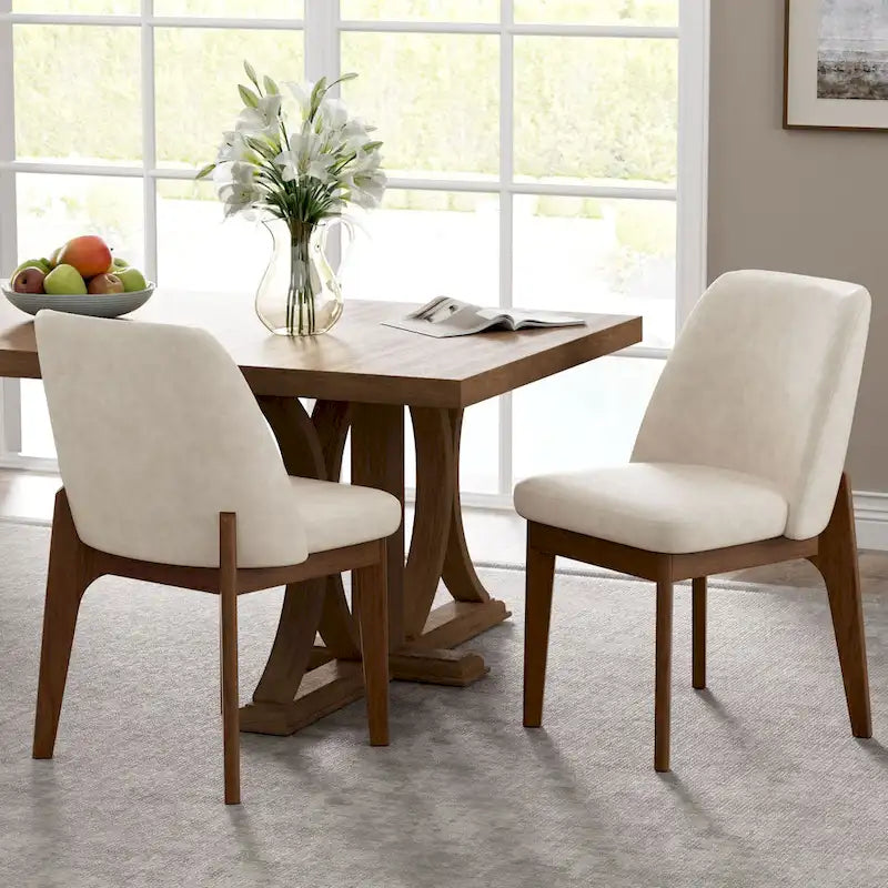 Set of 2 Upholstered Dining Chairs
