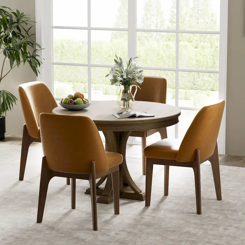 Set of 2 Upholstered Dining Chairs