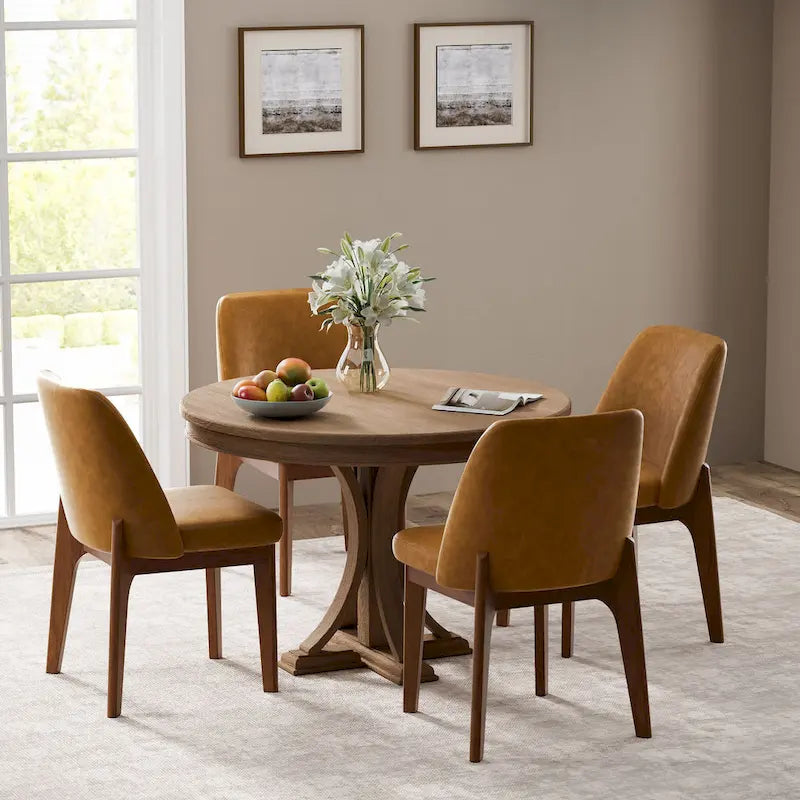 Set of 2 Upholstered Dining Chairs