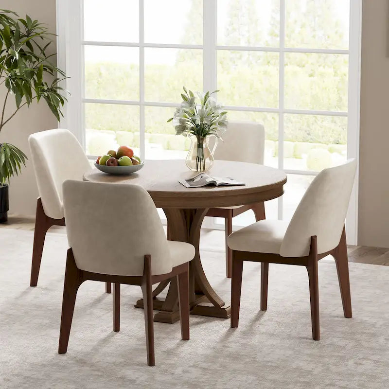 Set of 2 Upholstered Dining Chairs