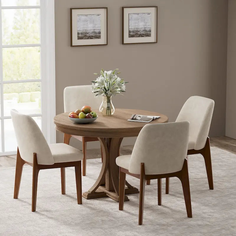 Set of 2 Upholstered Dining Chairs
