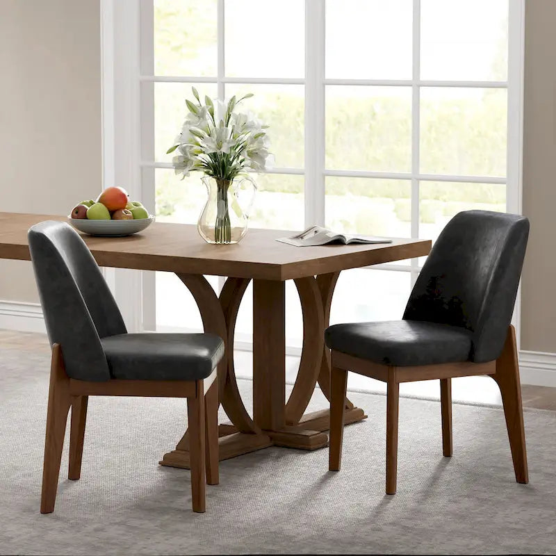 Set of 2 Upholstered Dining Chairs