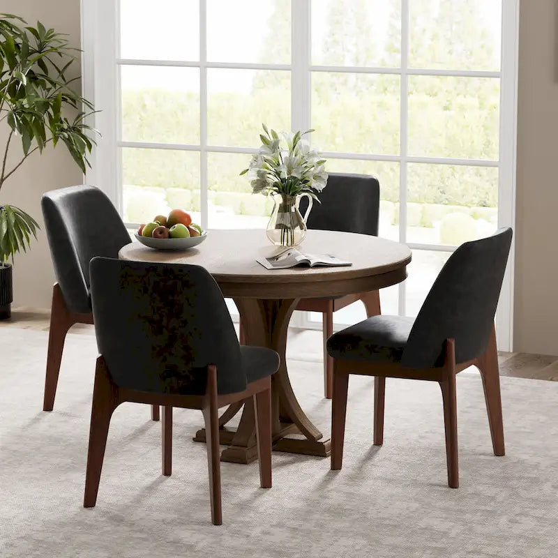 Set of 2 Upholstered Dining Chairs
