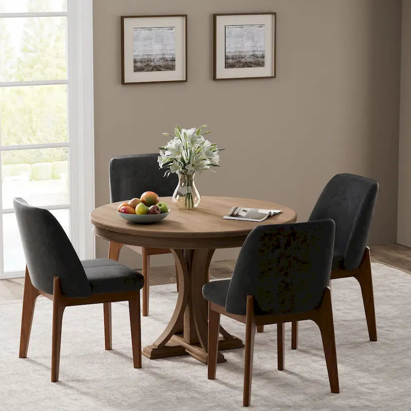 Set of 2 Upholstered Dining Chairs