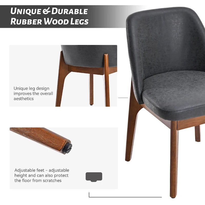 Set of 2 Upholstered Dining Chairs