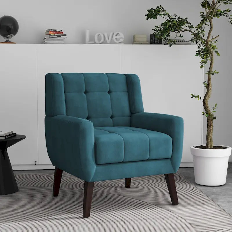 Tufted Upholstered Lounge Chair