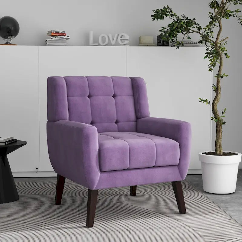 Tufted Upholstered Lounge Chair