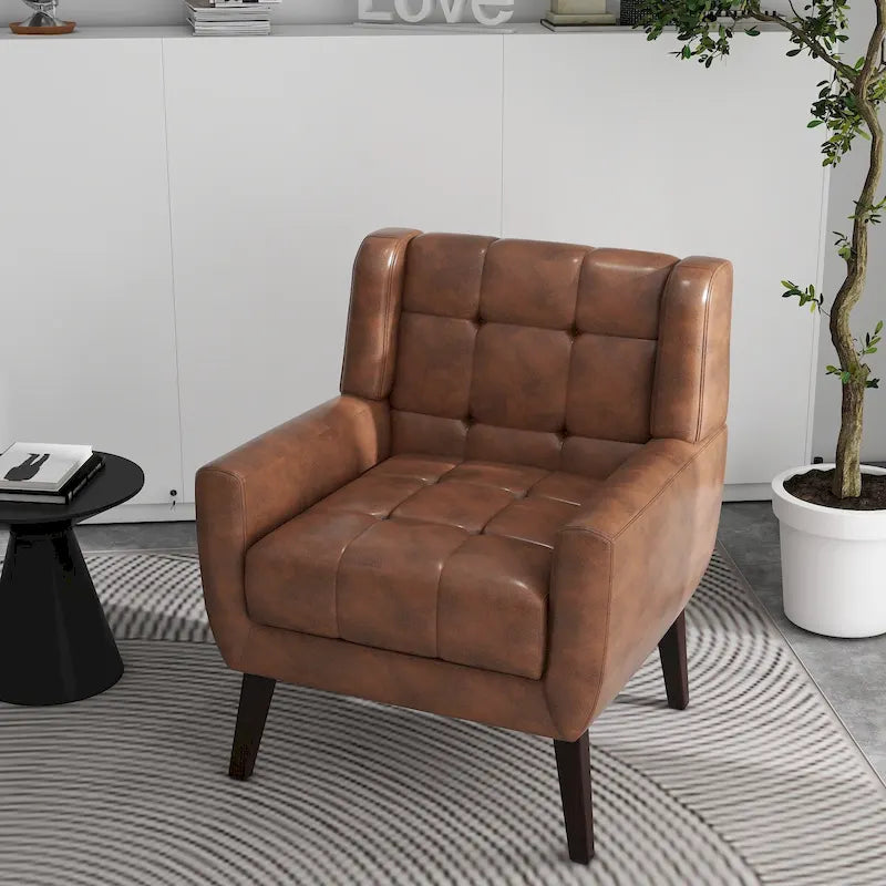 Tufted Upholstered Lounge Chair