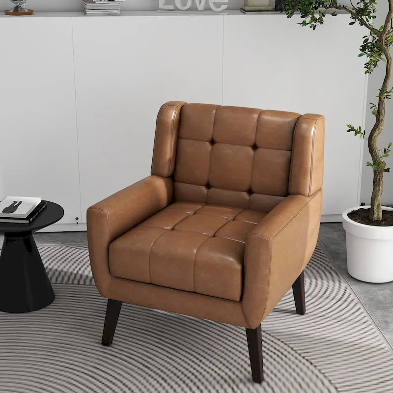 Tufted Upholstered Lounge Chair