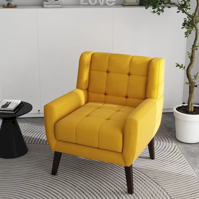 Tufted Upholstered Lounge Chair