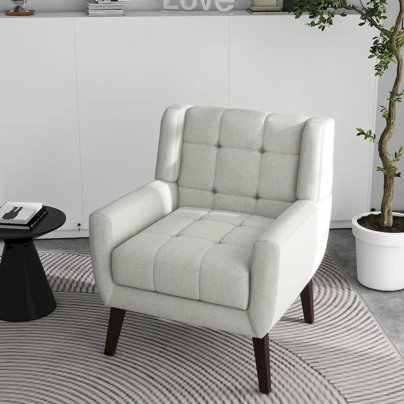 Tufted Upholstered Lounge Chair