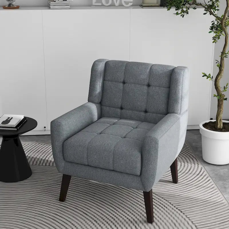 Tufted Upholstered Lounge Chair