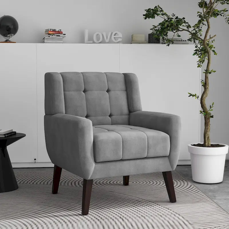 Tufted Upholstered Lounge Chair