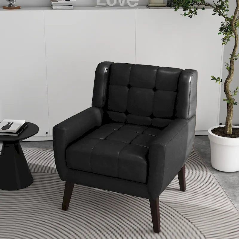 Tufted Upholstered Lounge Chair