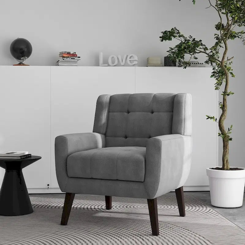 Tufted Upholstered Lounge Chair