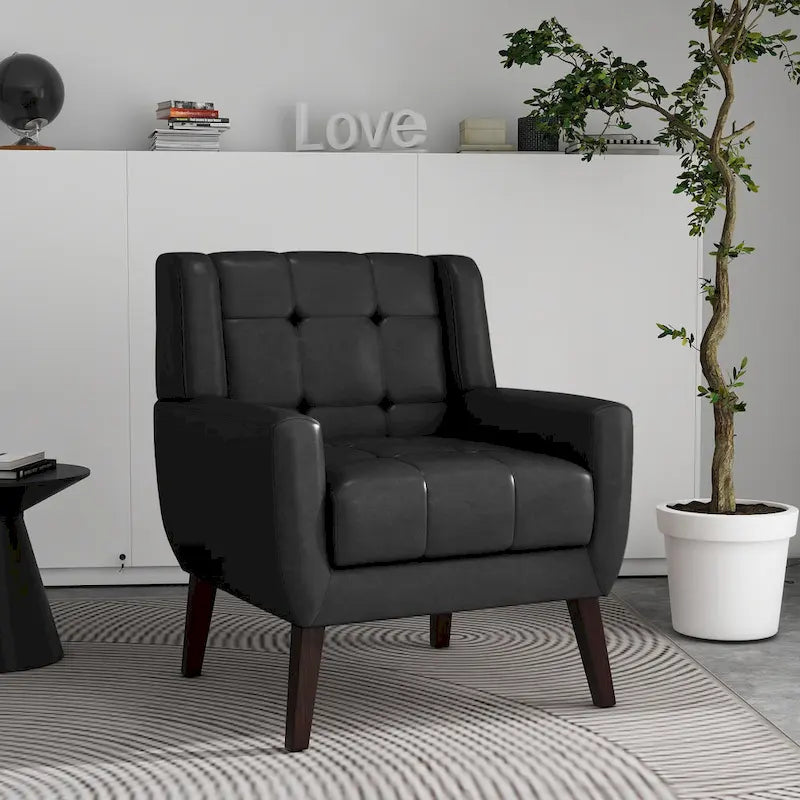 Tufted Upholstered Lounge Chair