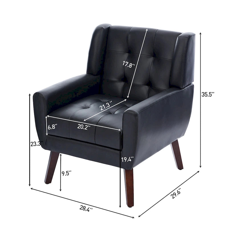 Tufted Upholstered Lounge Chair