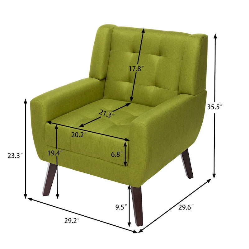 Tufted Upholstered Lounge Chair