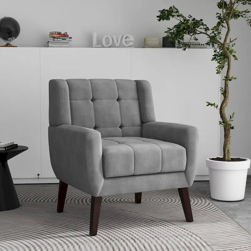 Tufted Upholstered Lounge Chair