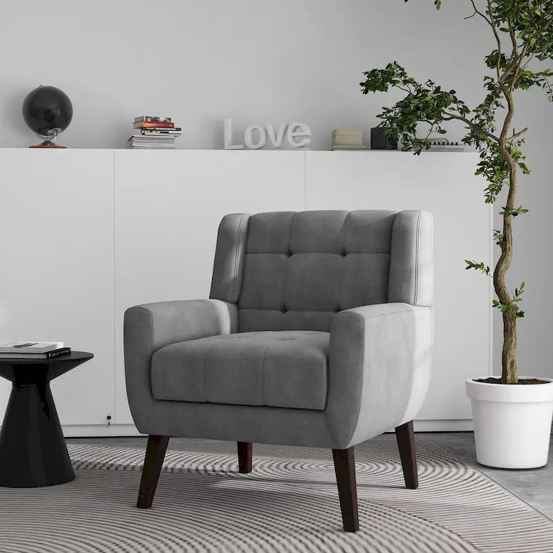 Tufted Upholstered Lounge Chair