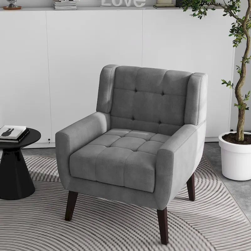 Tufted Upholstered Lounge Chair