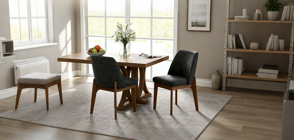 Set of 2 Upholstered Dining Chairs