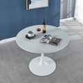 White Tulip Table Mid-century Dining Table for 4-6 people