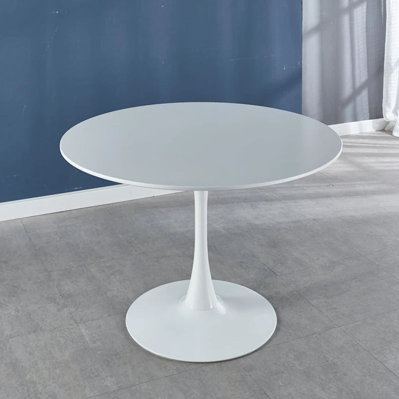 White Mid-Century Dining Table