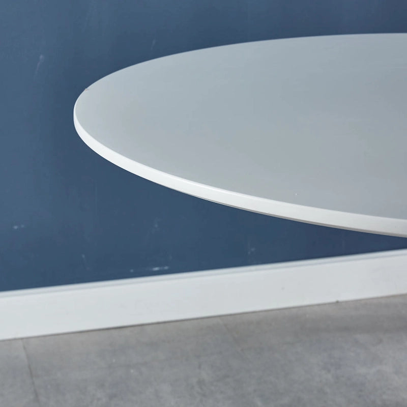 White Mid-Century Dining Table