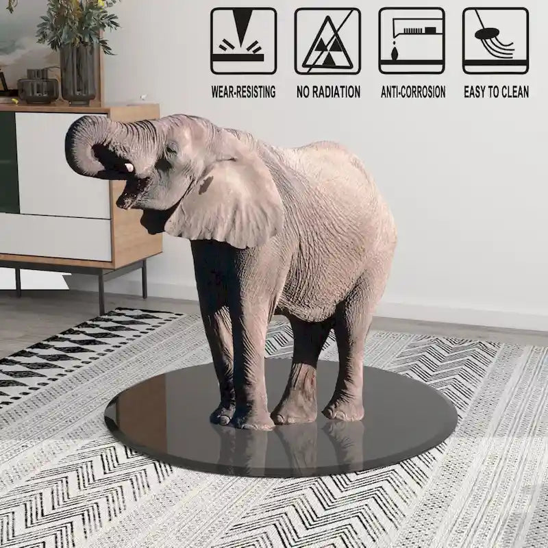 35.83-Inch Round Tempered Glass Table Top