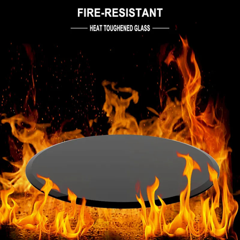 35.83-Inch Round Tempered Glass Table Top
