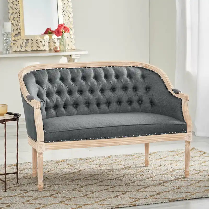 Tufted Upholstered Loveseat