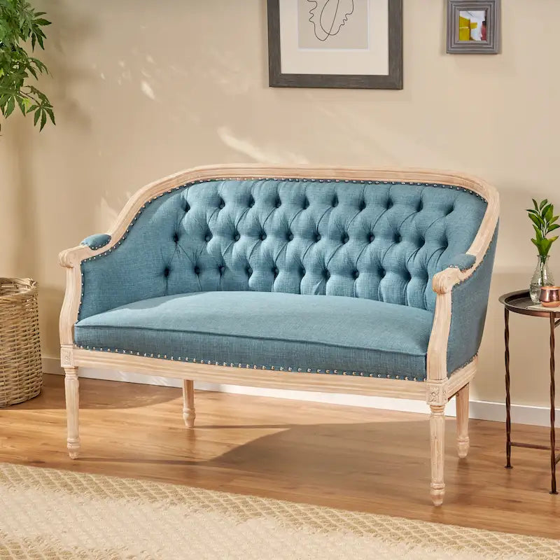 Tufted Upholstered Loveseat