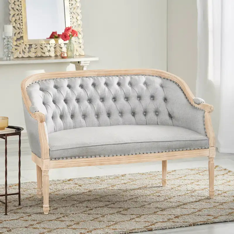 Tufted Upholstered Loveseat
