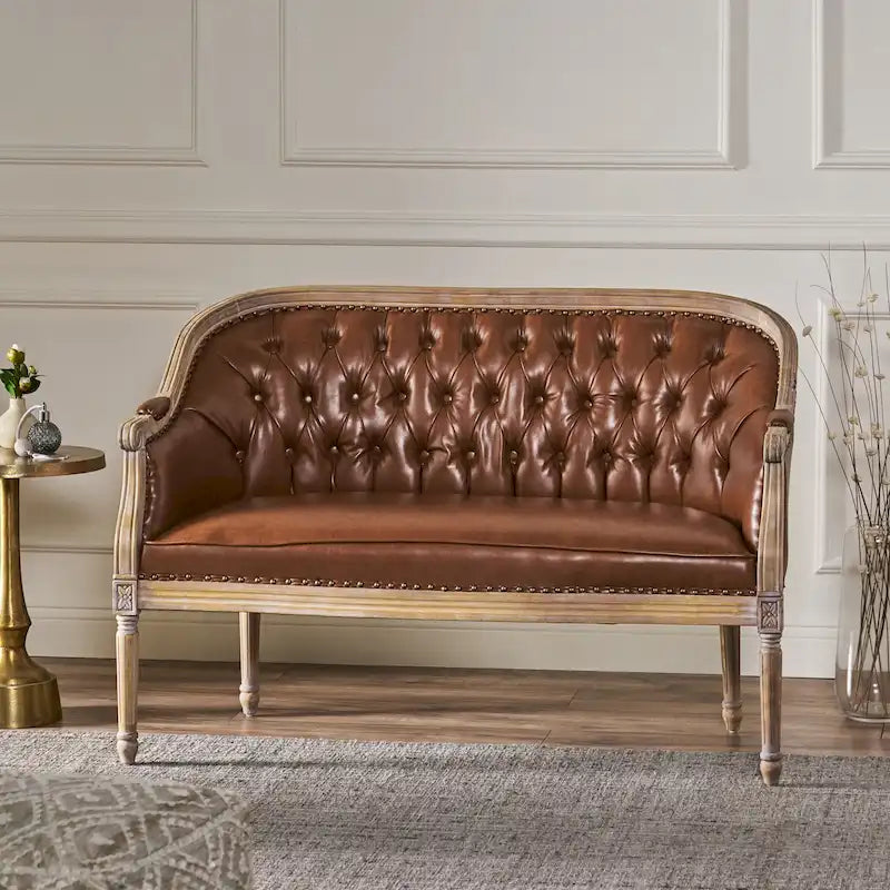 Tufted Upholstered Loveseat