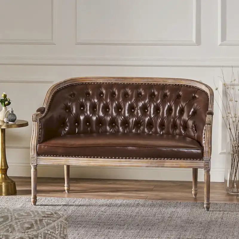 Tufted Upholstered Loveseat