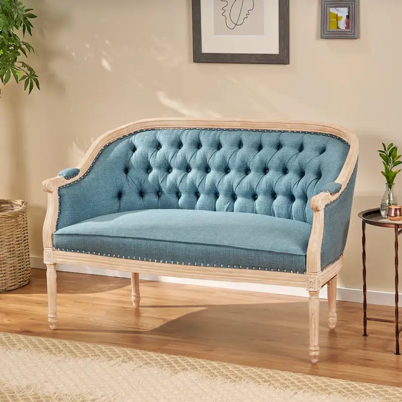 Tufted Upholstered Loveseat