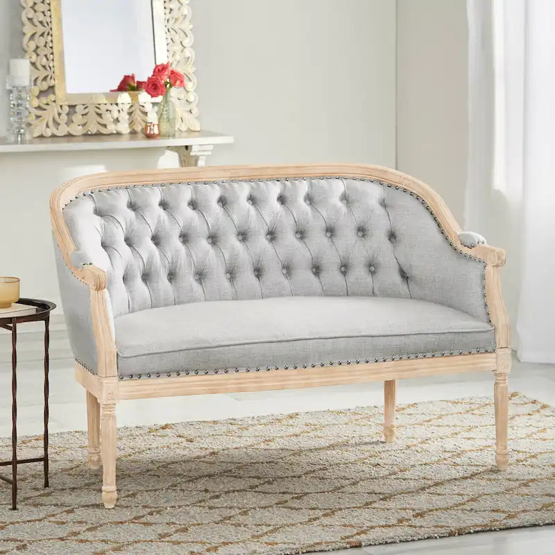 Tufted Upholstered Loveseat