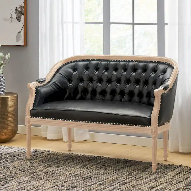 Tufted Upholstered Loveseat