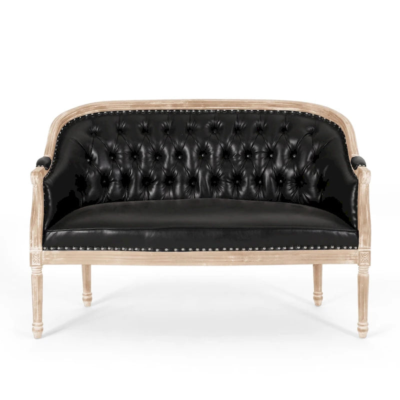 Tufted Upholstered Loveseat