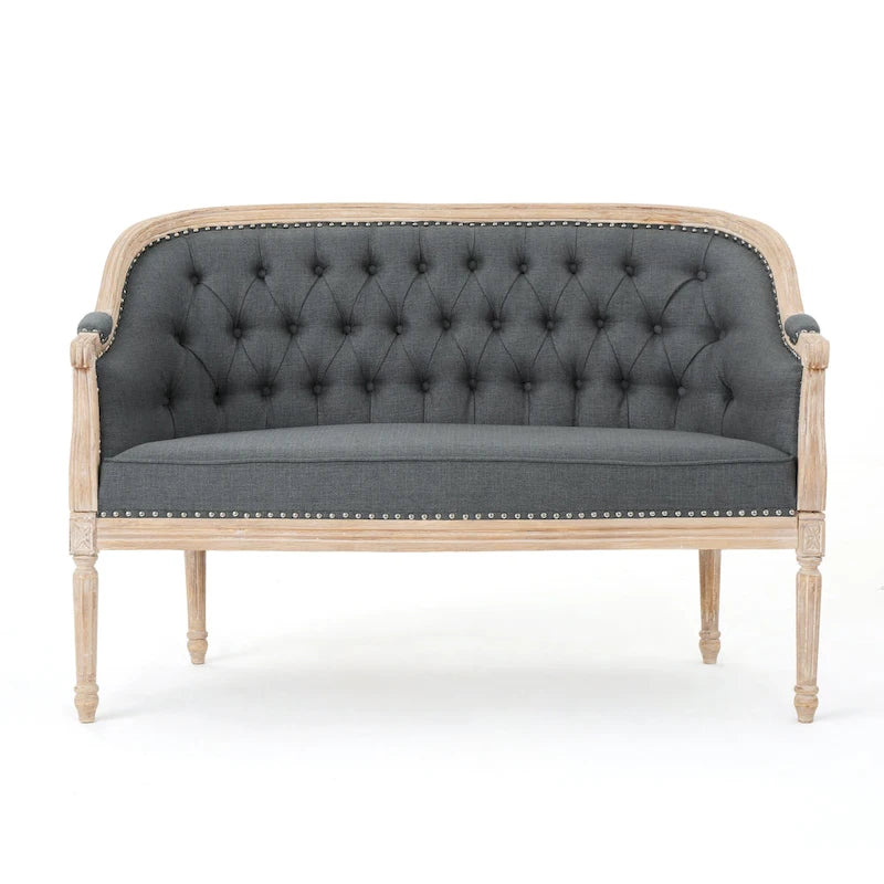 Tufted Upholstered Loveseat
