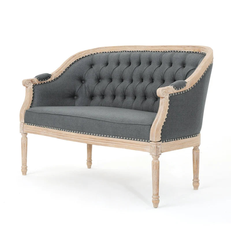 Tufted Upholstered Loveseat