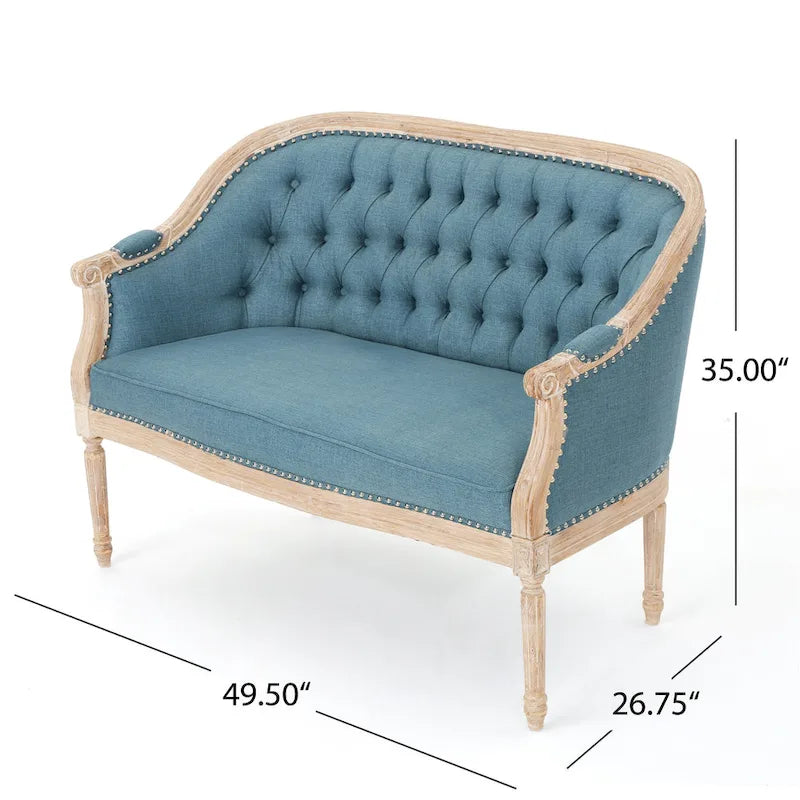 Tufted Upholstered Loveseat